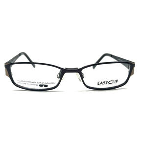 EASYCLIP Q4084 BROWN/GOLD EYEGLASSES SUNGLASSES FRAMES 48-16-135